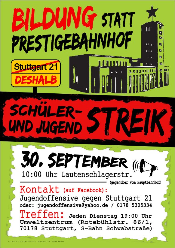 Flyer der Jugenddemo