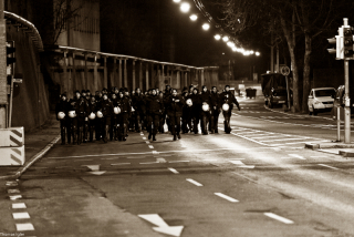Südflügelblockade Aufmarsch