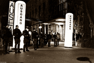 Südflügelblockade Ausgang