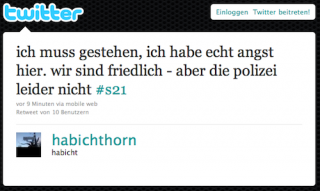 @habichthorn am Schwarzen Donnerstag