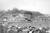 LZ 4 auf dem Flugfeld Echterdingen nach dem Brand